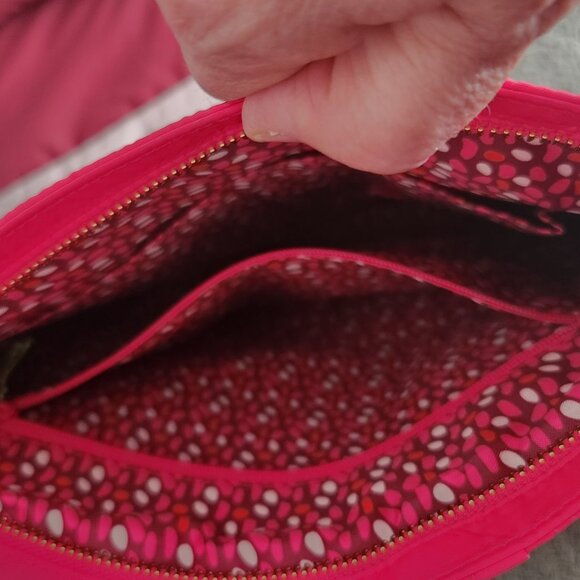 Vera Bradley Crossbody Nylon Bag with Leather Strap in Pink - NWT - Picture 7 of 15